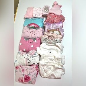 Baby Girl Premature Clothes Carters, Koala baby, Gerber Bundle